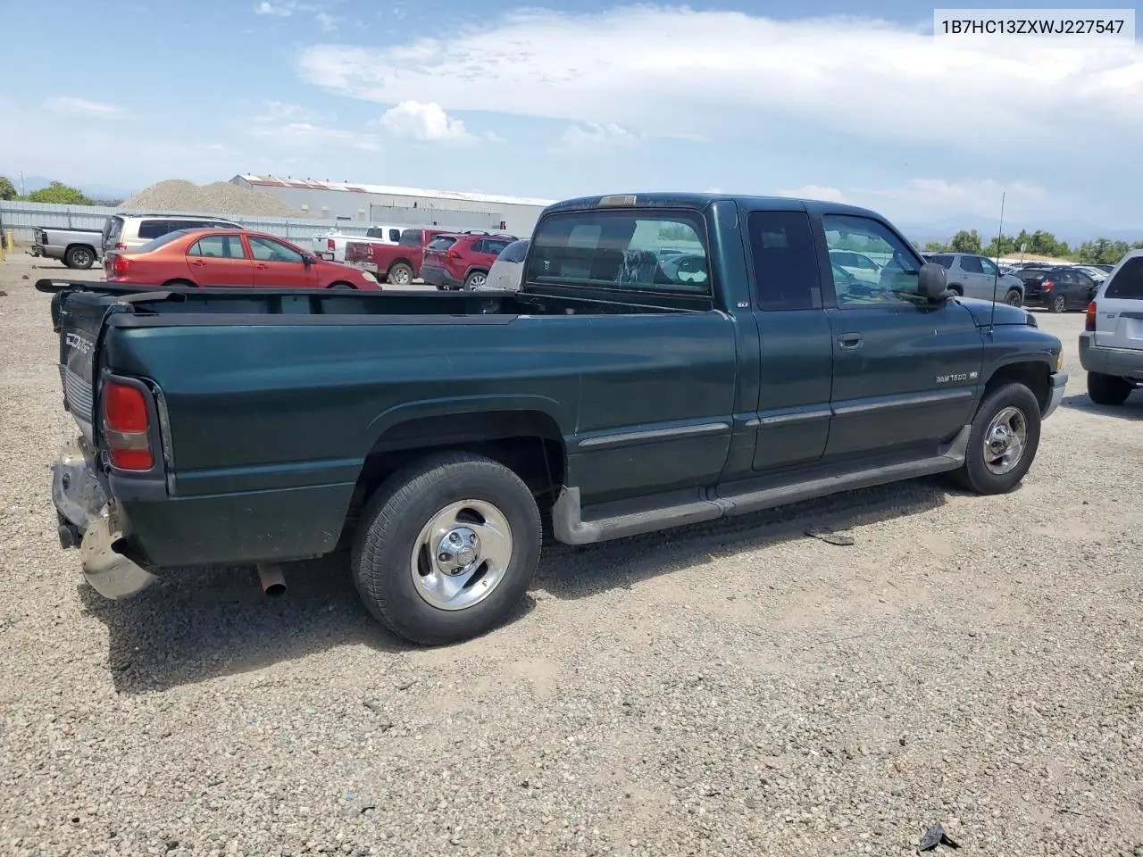 1998 Dodge Ram 1500 VIN: 1B7HC13ZXWJ227547 Lot: 63318115