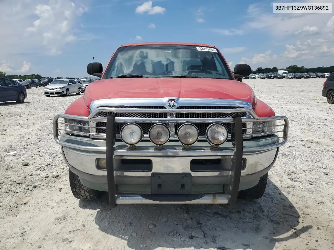 1998 Dodge Ram 1500 VIN: 3B7HF13Z9WG136892 Lot: 63409455