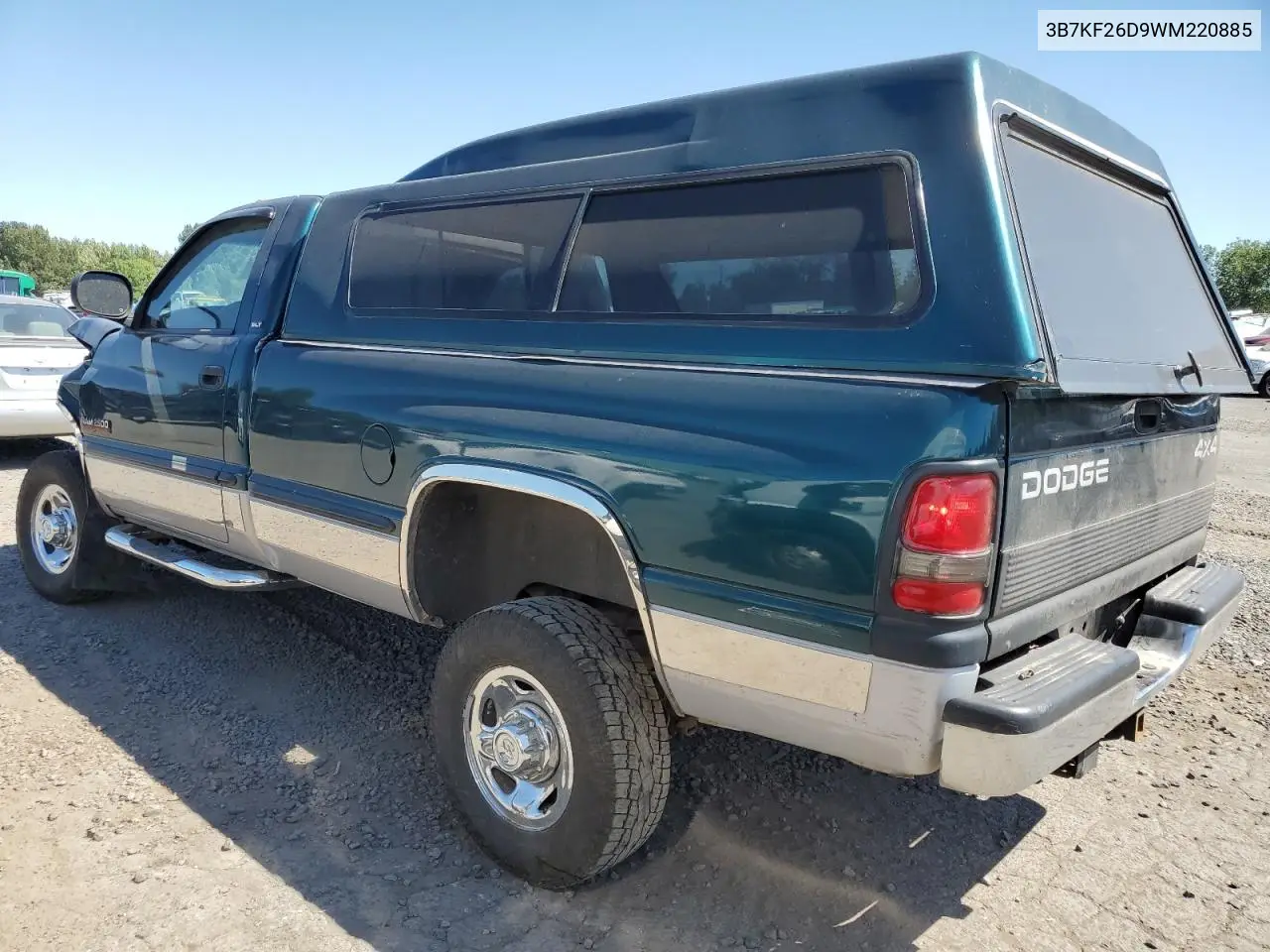 1998 Dodge Ram 2500 VIN: 3B7KF26D9WM220885 Lot: 63468695