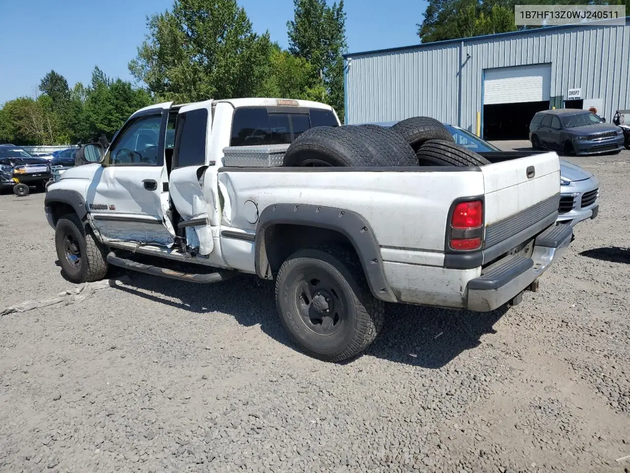 1998 Dodge Ram 1500 VIN: 1B7HF13Z0WJ240511 Lot: 64625055
