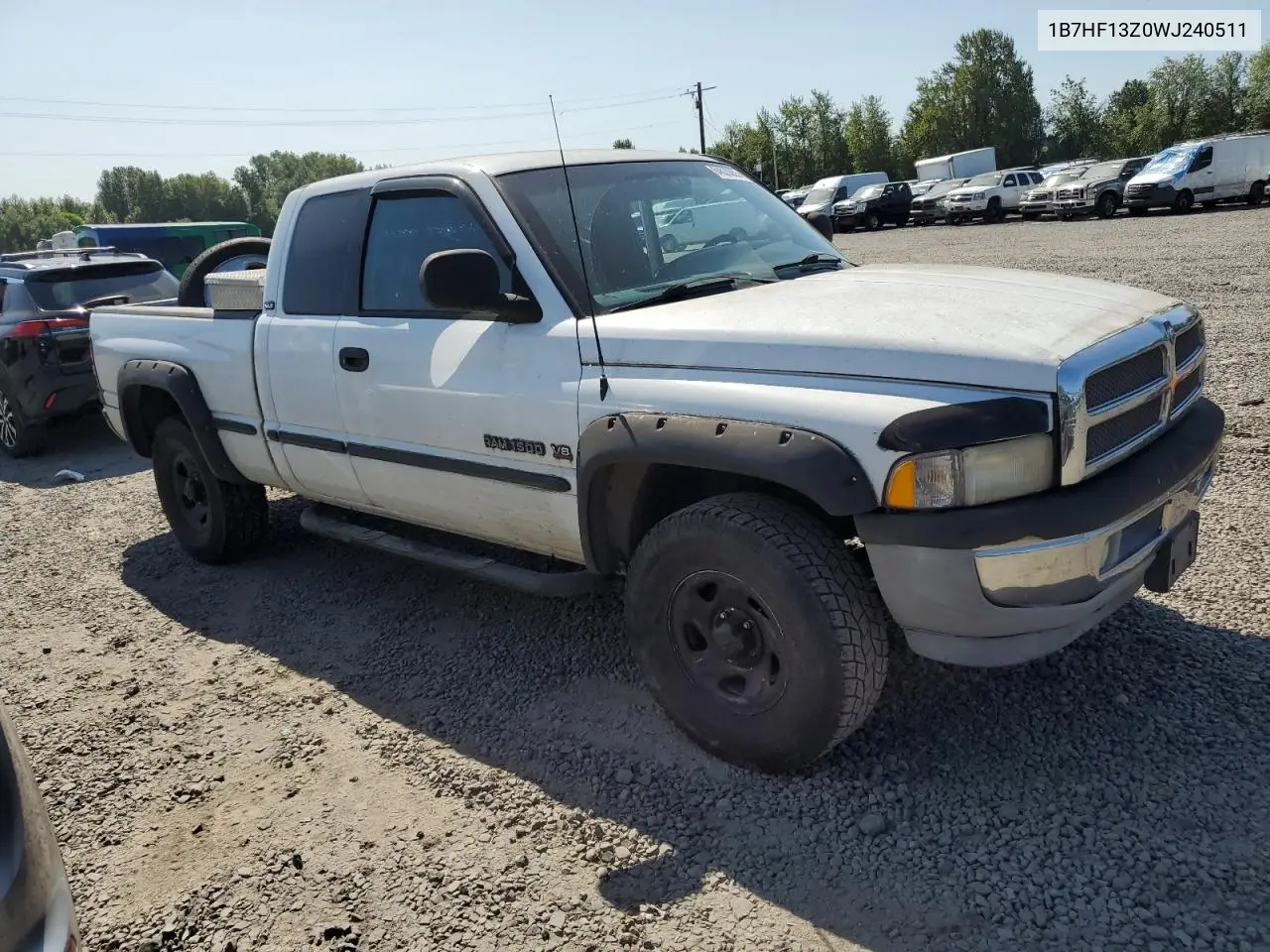 1998 Dodge Ram 1500 VIN: 1B7HF13Z0WJ240511 Lot: 64625055