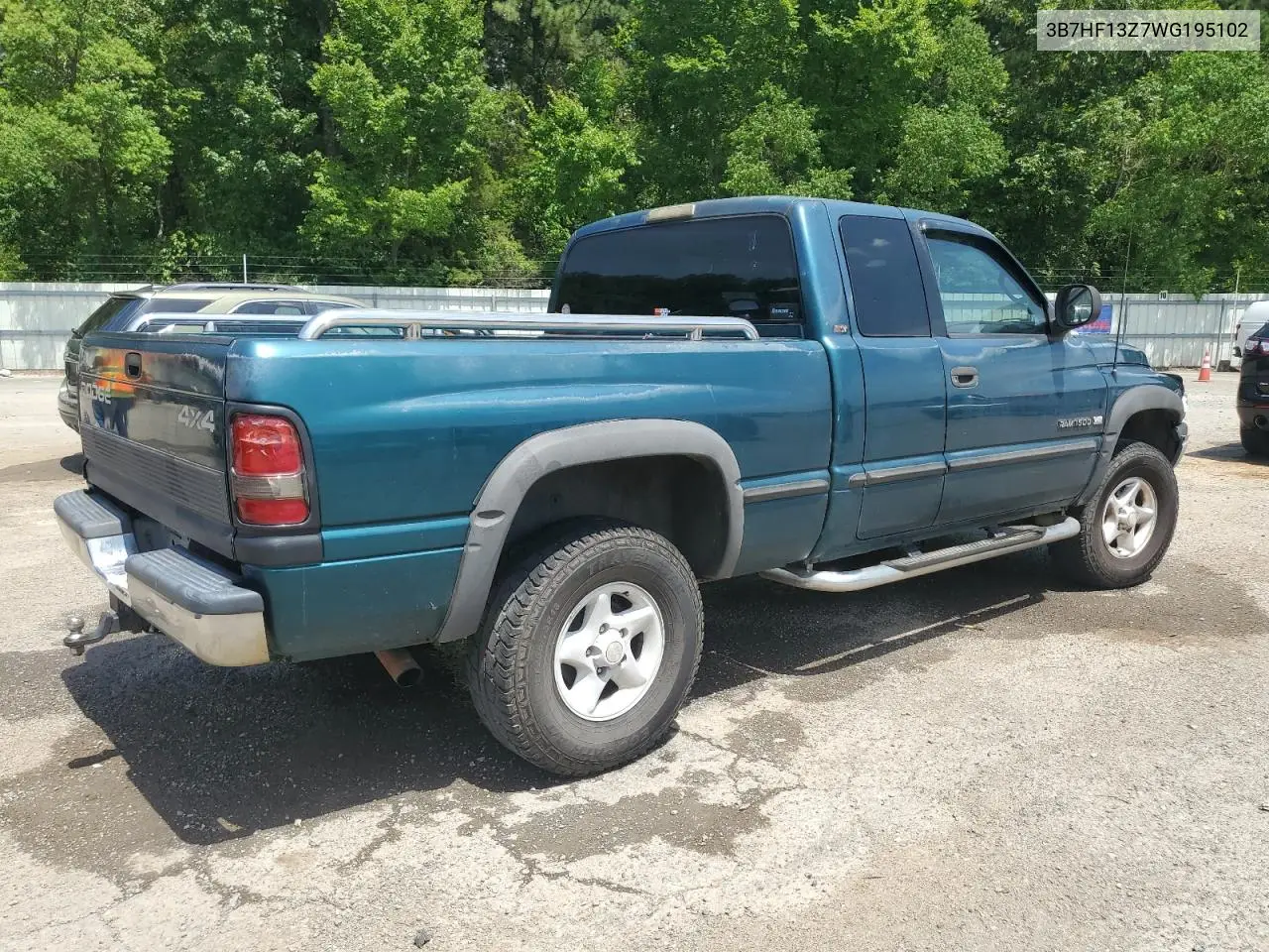 1998 Dodge Ram 1500 VIN: 3B7HF13Z7WG195102 Lot: 64846465