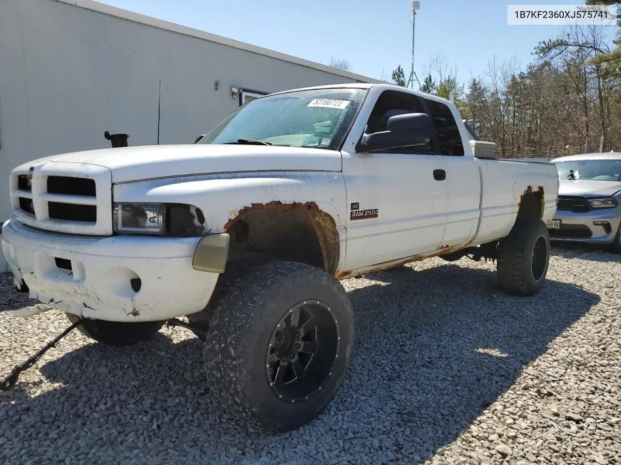 1999 Dodge Ram 2500 VIN: 1B7KF2360XJ575741 Lot: 53166725