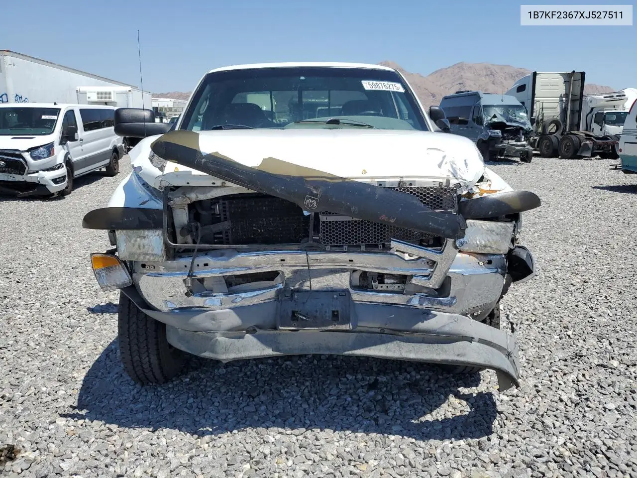 1999 Dodge Ram 2500 VIN: 1B7KF2367XJ527511 Lot: 59876275
