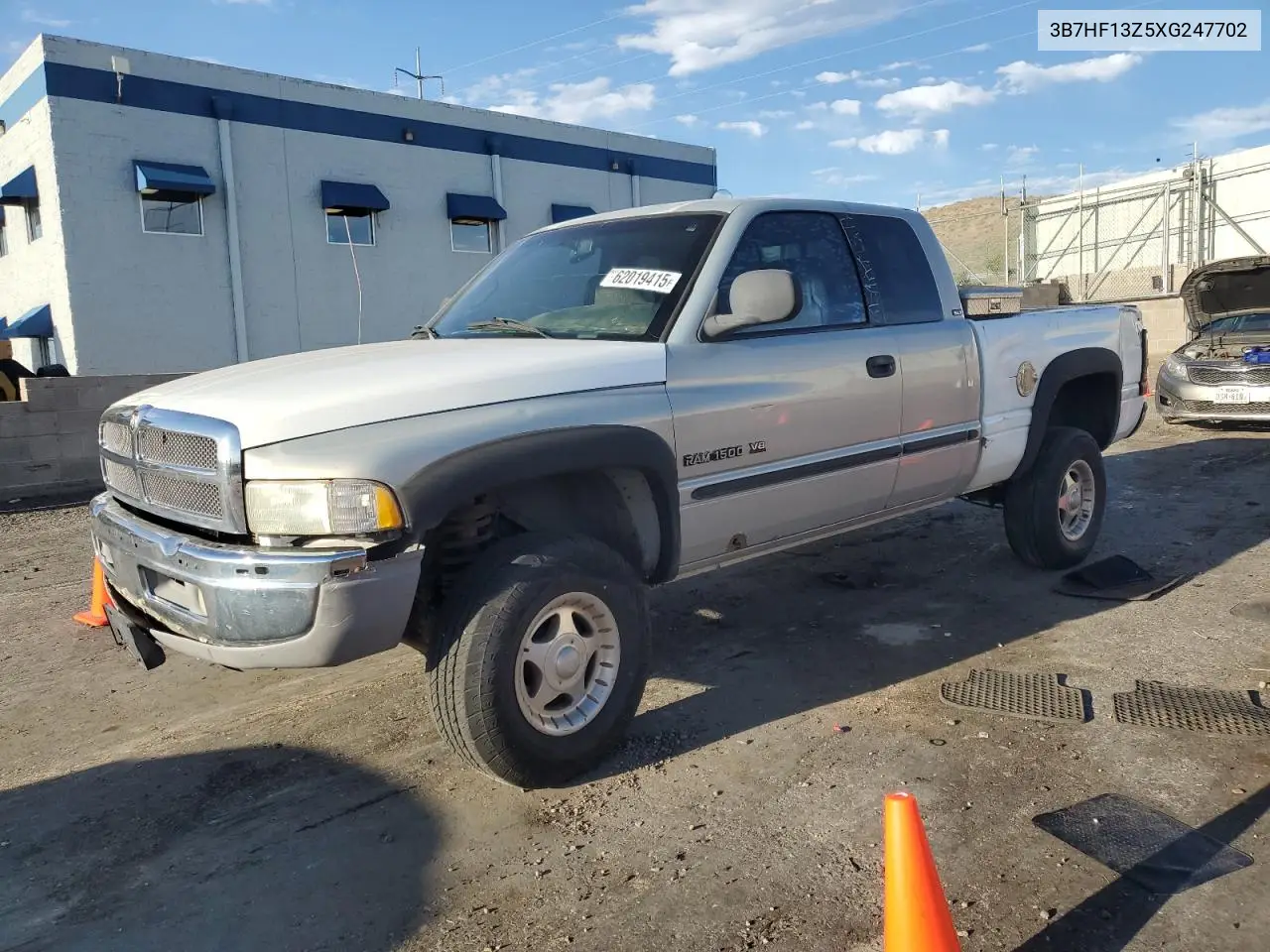 1999 Dodge Ram 1500 VIN: 3B7HF13Z5XG247702 Lot: 62019415