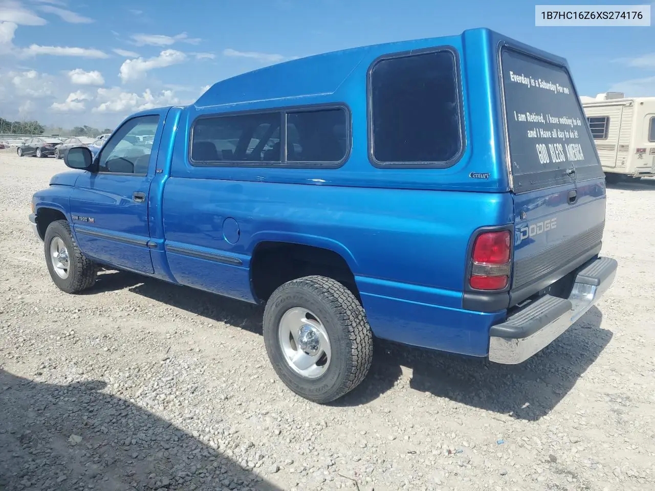 1999 Dodge Ram 1500 VIN: 1B7HC16Z6XS274176 Lot: 62464645