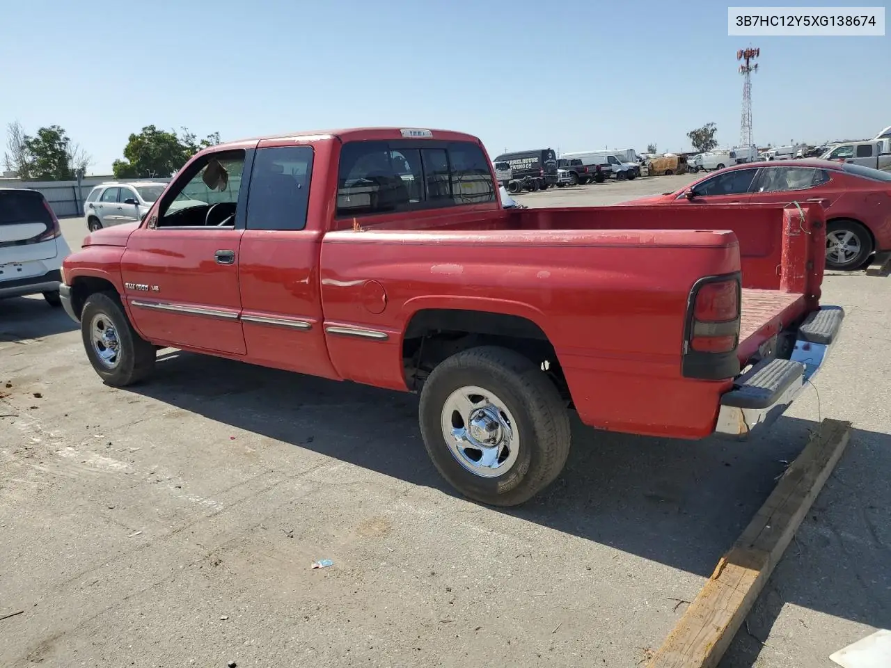 1999 Dodge Ram 1500 VIN: 3B7HC12Y5XG138674 Lot: 62539265