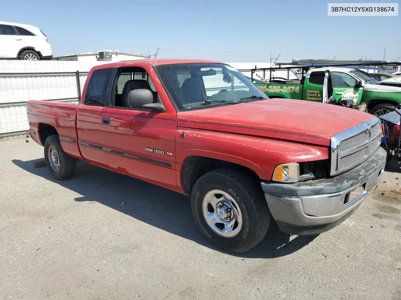 1999 Dodge Ram 1500 VIN: 3B7HC12Y5XG138674 Lot: 62539265