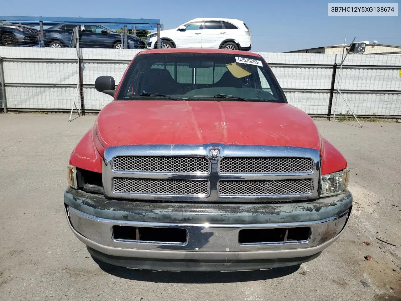 1999 Dodge Ram 1500 VIN: 3B7HC12Y5XG138674 Lot: 62539265
