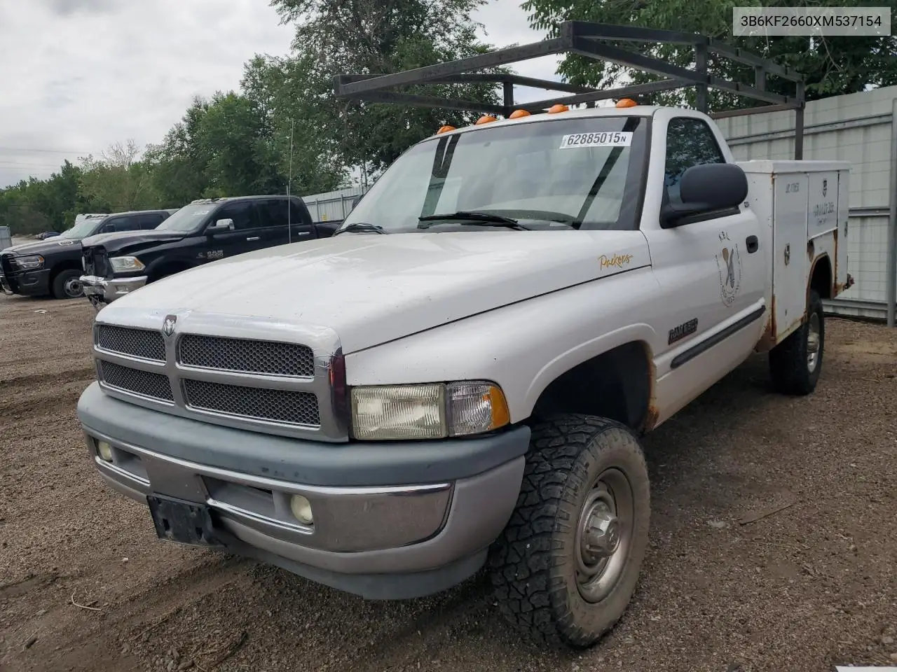 1999 Dodge Ram 2500 VIN: 3B6KF2660XM537154 Lot: 62885015