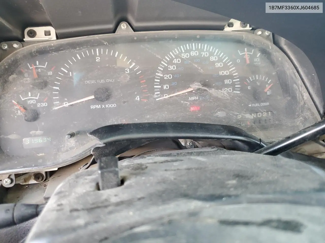 1999 Dodge Ram 3500 VIN: 1B7MF3360XJ604685 Lot: 65044415