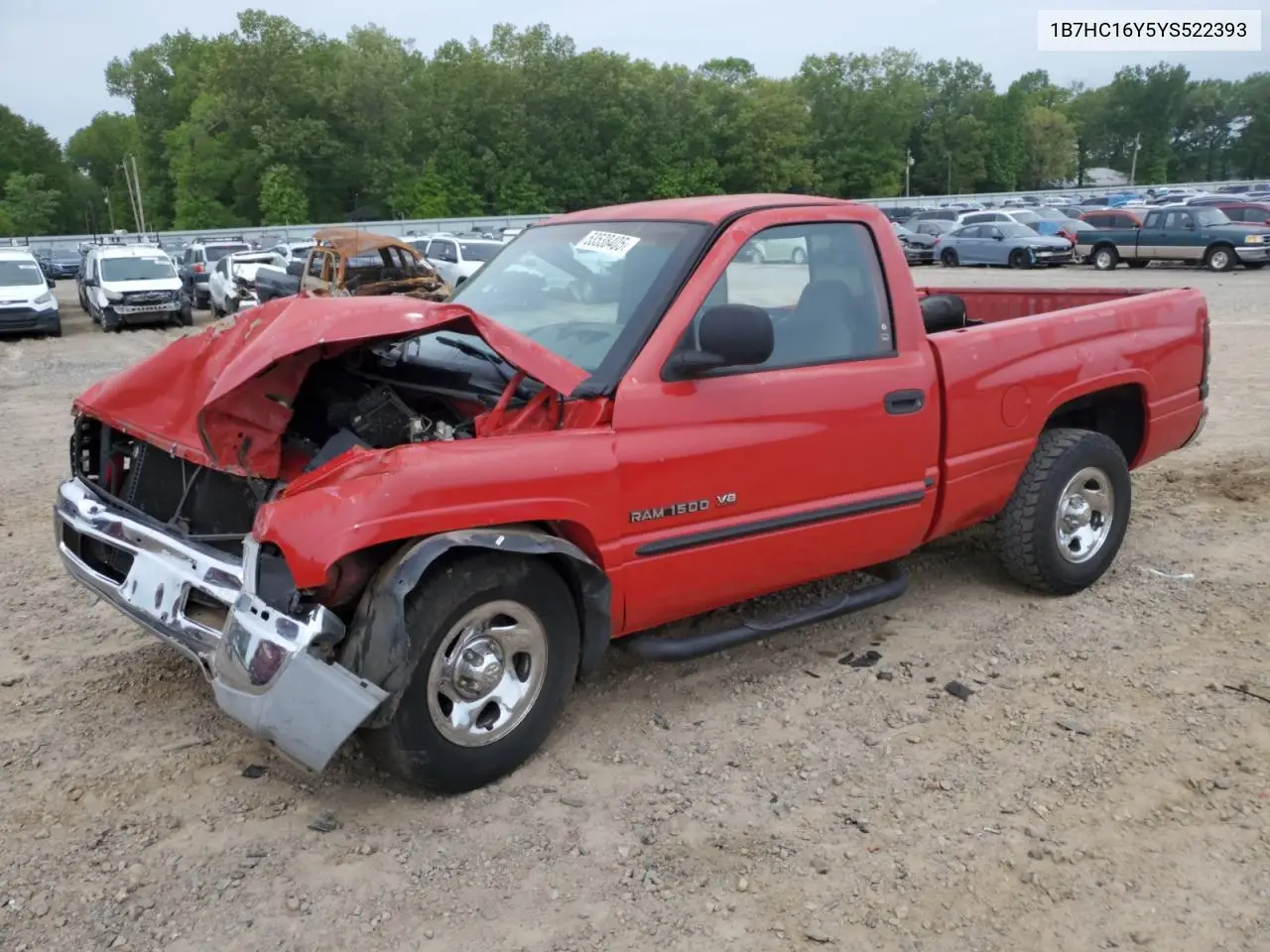 2000 Dodge Ram 1500 VIN: 1B7HC16Y5YS522393 Lot: 53538405