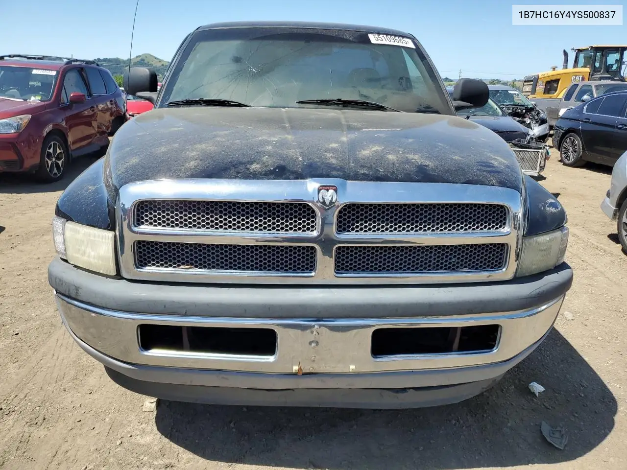 2000 Dodge Ram 1500 VIN: 1B7HC16Y4YS500837 Lot: 55109685
