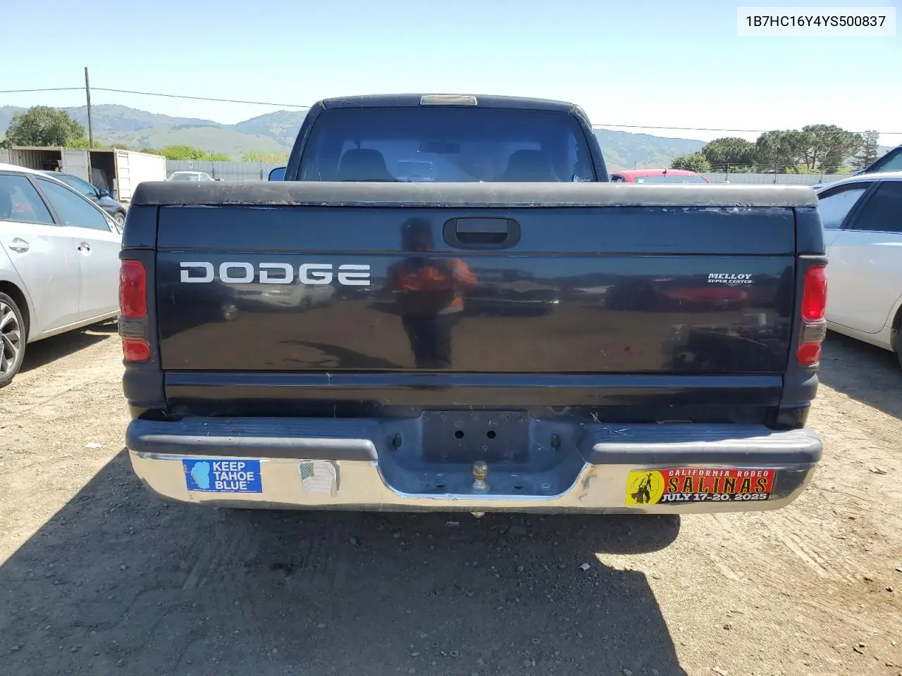 2000 Dodge Ram 1500 VIN: 1B7HC16Y4YS500837 Lot: 55109685