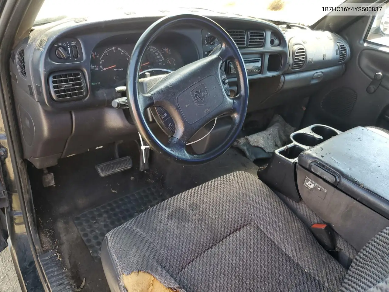 2000 Dodge Ram 1500 VIN: 1B7HC16Y4YS500837 Lot: 55109685