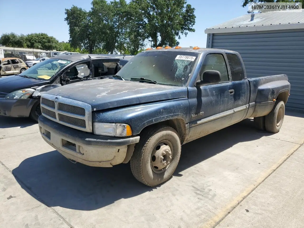 2000 Dodge Ram 3500 VIN: 1B7MC3361YJ114900 Lot: 55778075