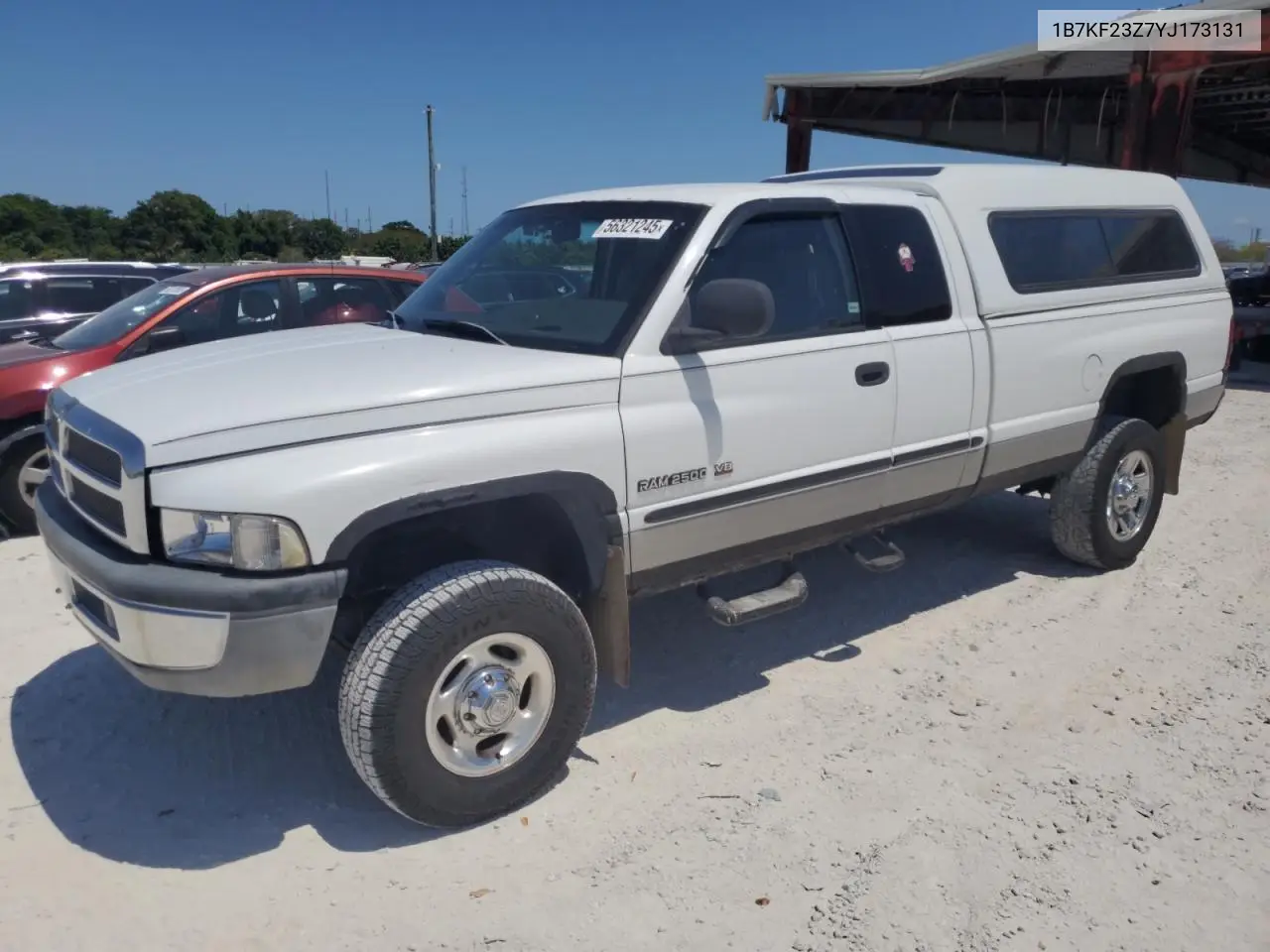 2000 Dodge Ram 2500 VIN: 1B7KF23Z7YJ173131 Lot: 56321245