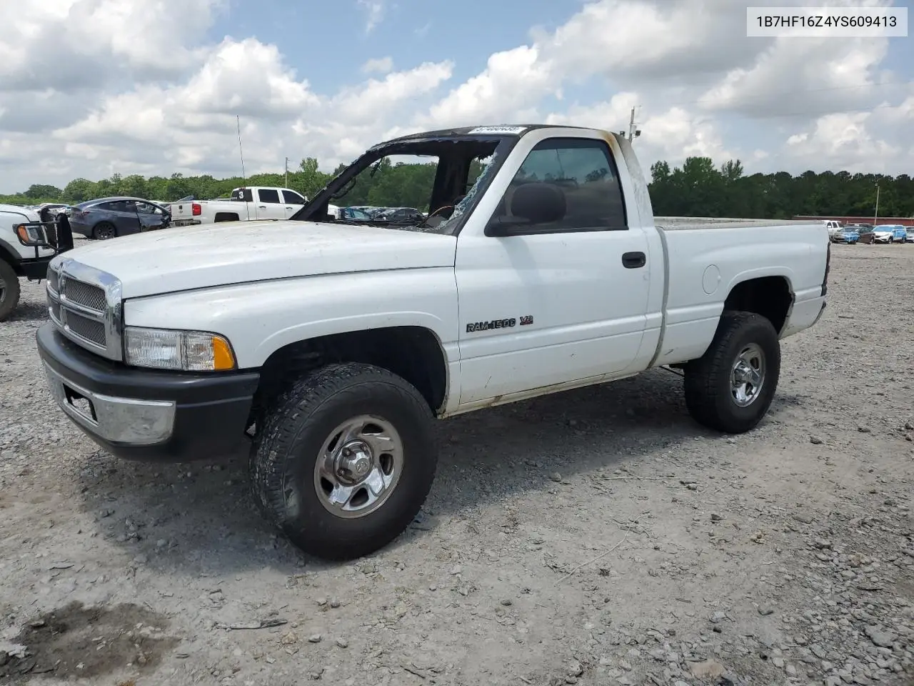 2000 Dodge Ram 1500 VIN: 1B7HF16Z4YS609413 Lot: 57460435
