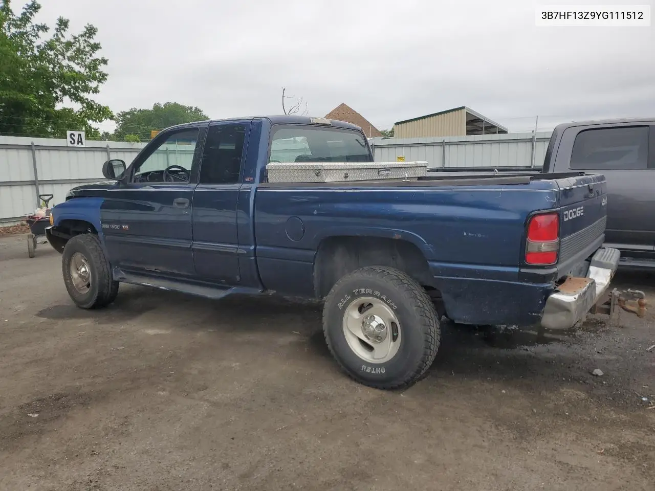 2000 Dodge Ram 1500 VIN: 3B7HF13Z9YG111512 Lot: 59499945