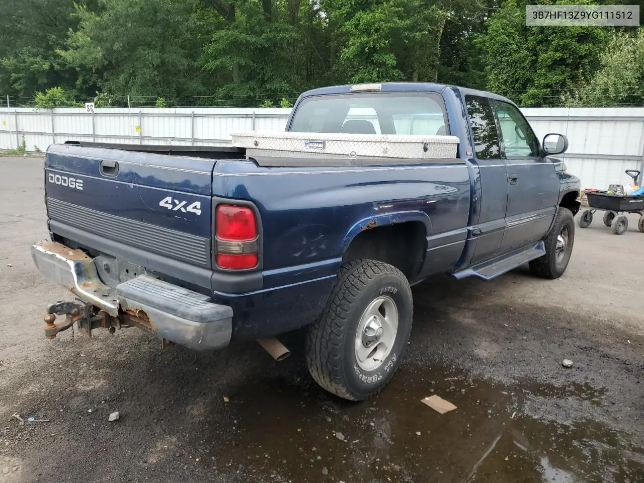 2000 Dodge Ram 1500 VIN: 3B7HF13Z9YG111512 Lot: 59499945
