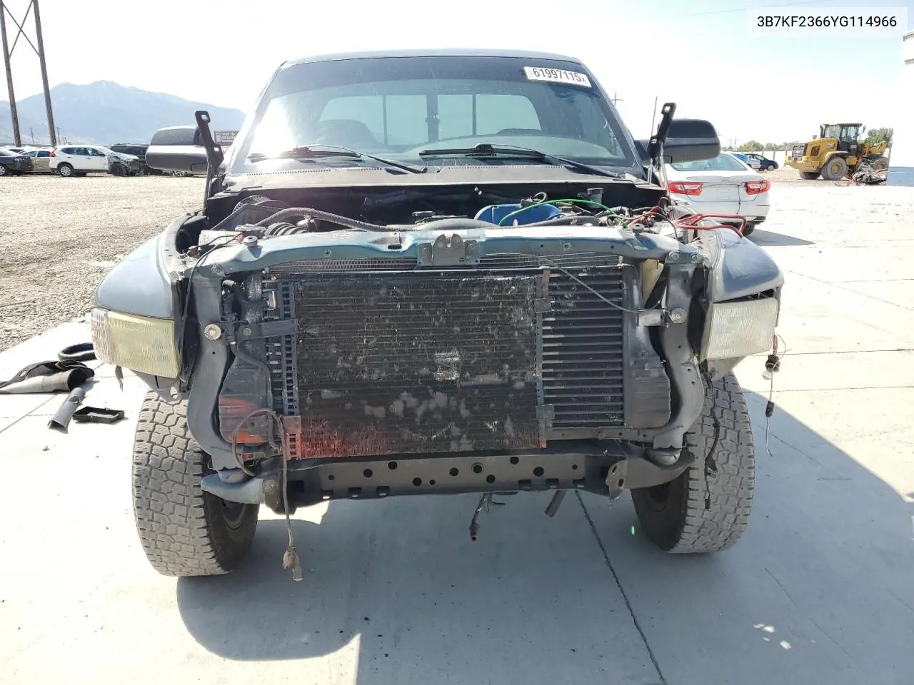 2000 Dodge Ram 2500 VIN: 3B7KF2366YG114966 Lot: 61997115