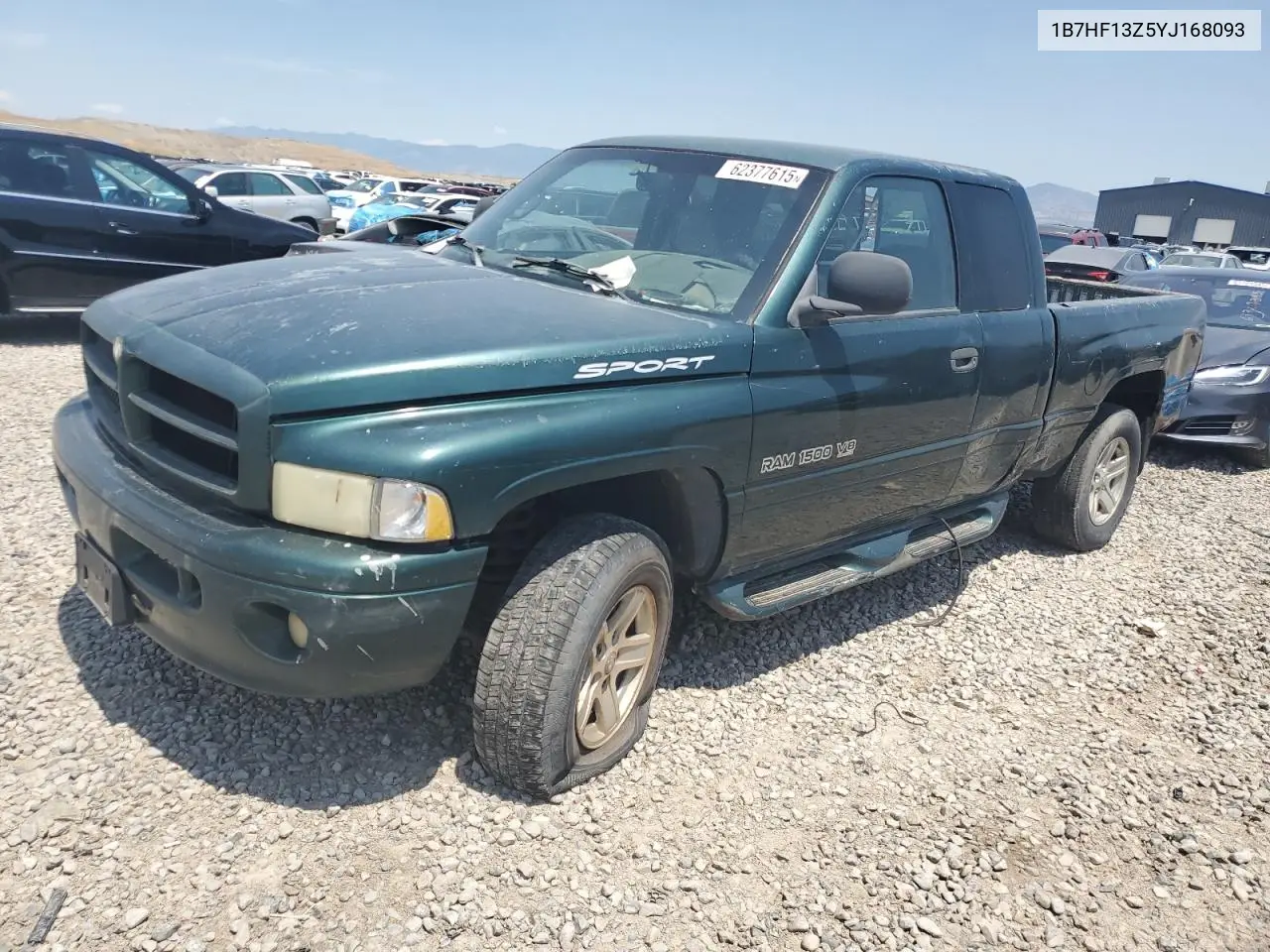 2000 Dodge Ram 1500 VIN: 1B7HF13Z5YJ168093 Lot: 62377615