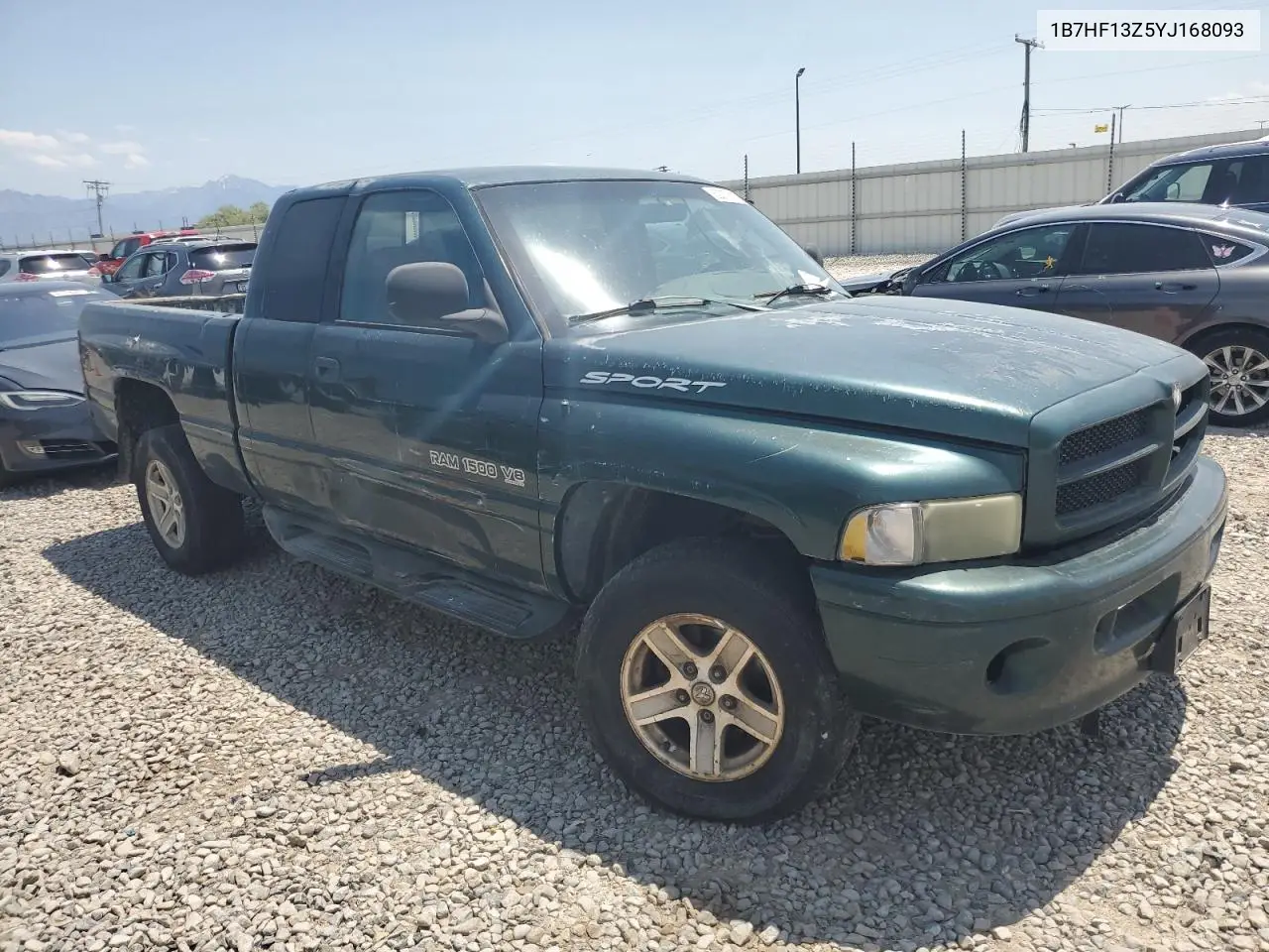 2000 Dodge Ram 1500 VIN: 1B7HF13Z5YJ168093 Lot: 62377615