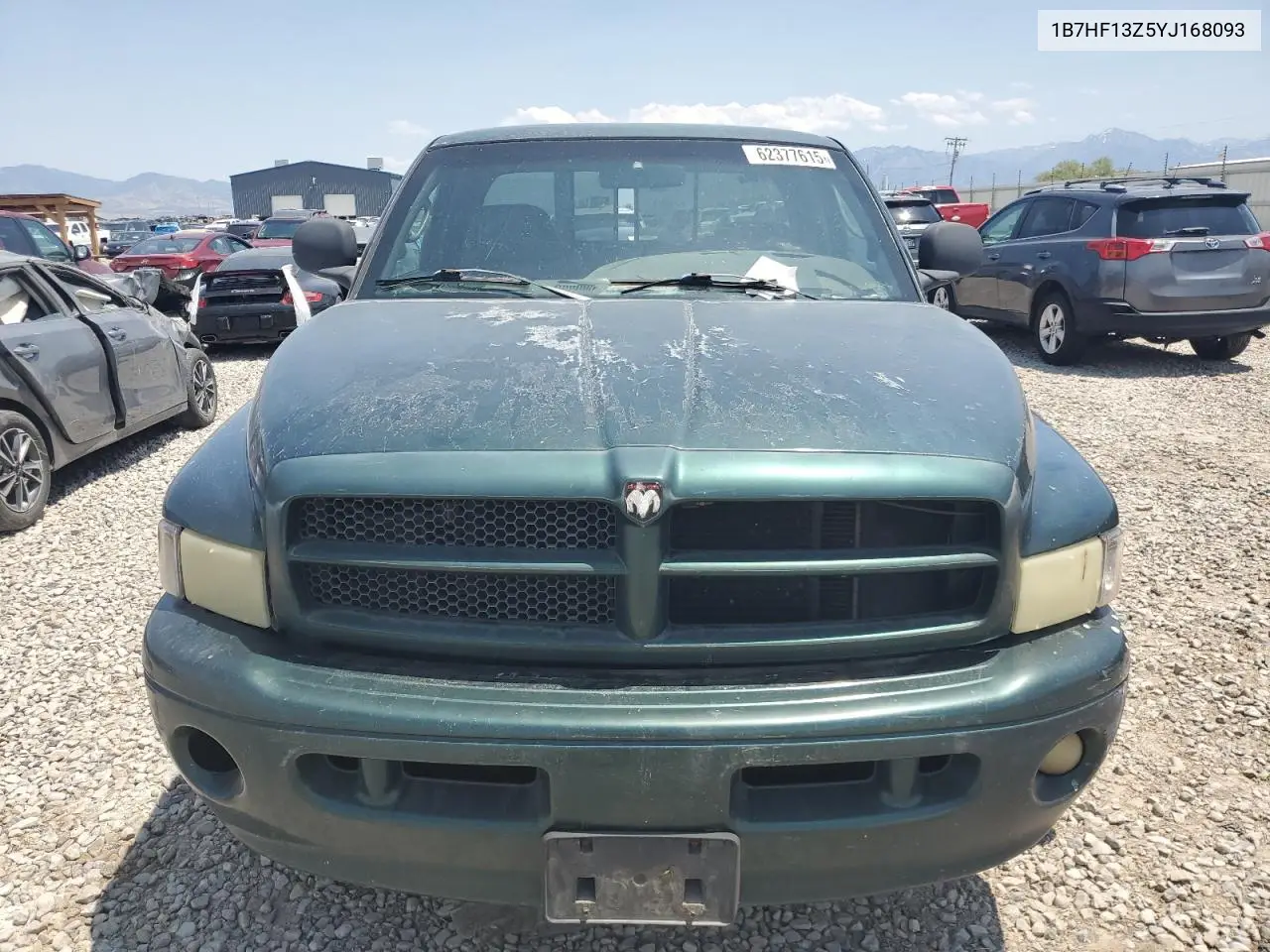 2000 Dodge Ram 1500 VIN: 1B7HF13Z5YJ168093 Lot: 62377615