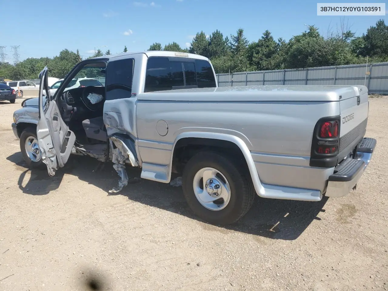 2000 Dodge Ram 1500 VIN: 3B7HC12Y0YG103591 Lot: 62678505