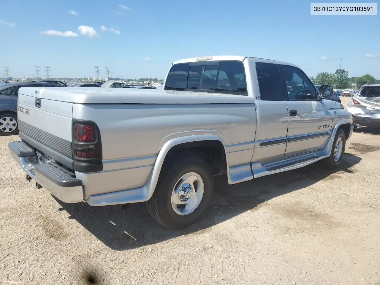 2000 Dodge Ram 1500 VIN: 3B7HC12Y0YG103591 Lot: 62678505