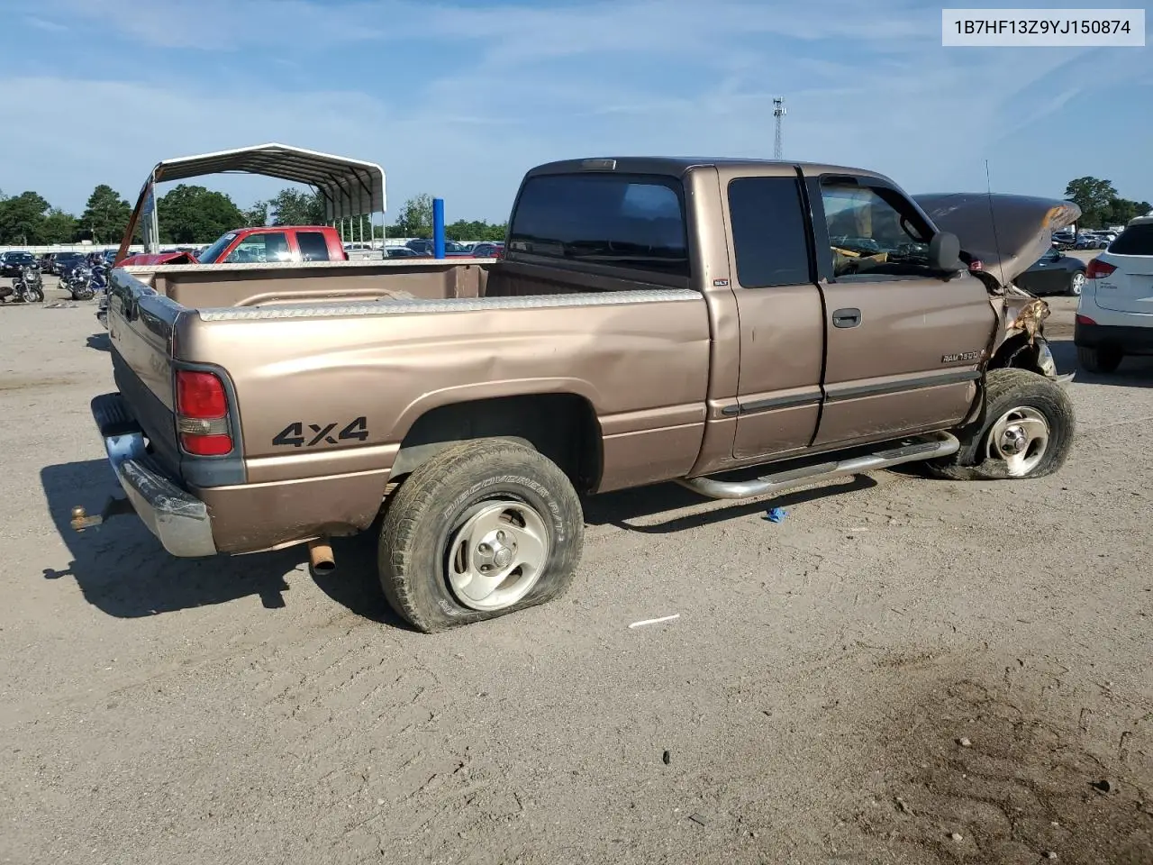 2000 Dodge Ram 1500 VIN: 1B7HF13Z9YJ150874 Lot: 62714255