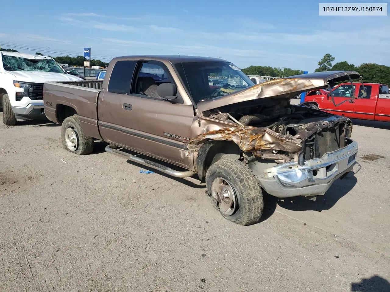 2000 Dodge Ram 1500 VIN: 1B7HF13Z9YJ150874 Lot: 62714255