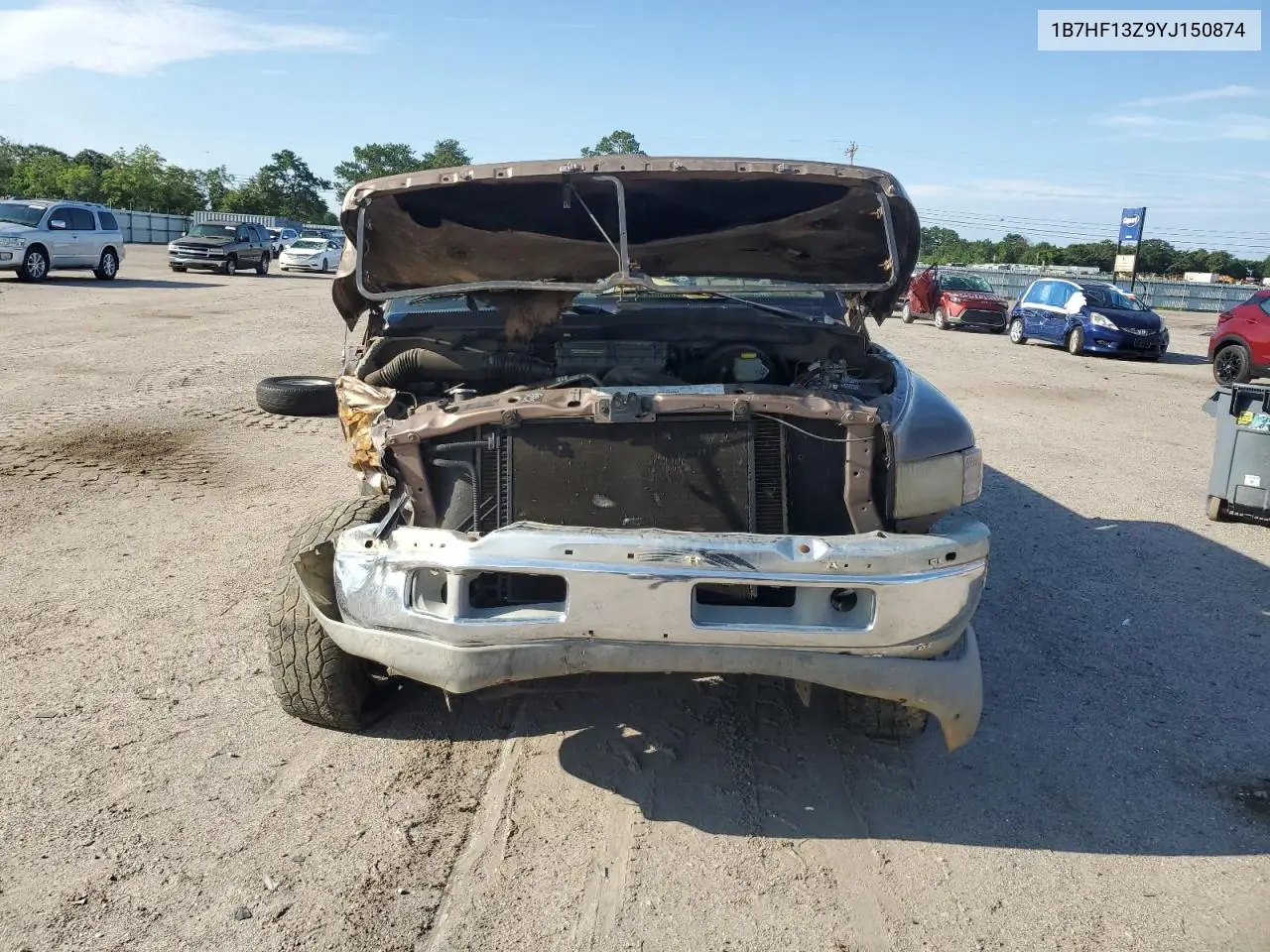 2000 Dodge Ram 1500 VIN: 1B7HF13Z9YJ150874 Lot: 62714255
