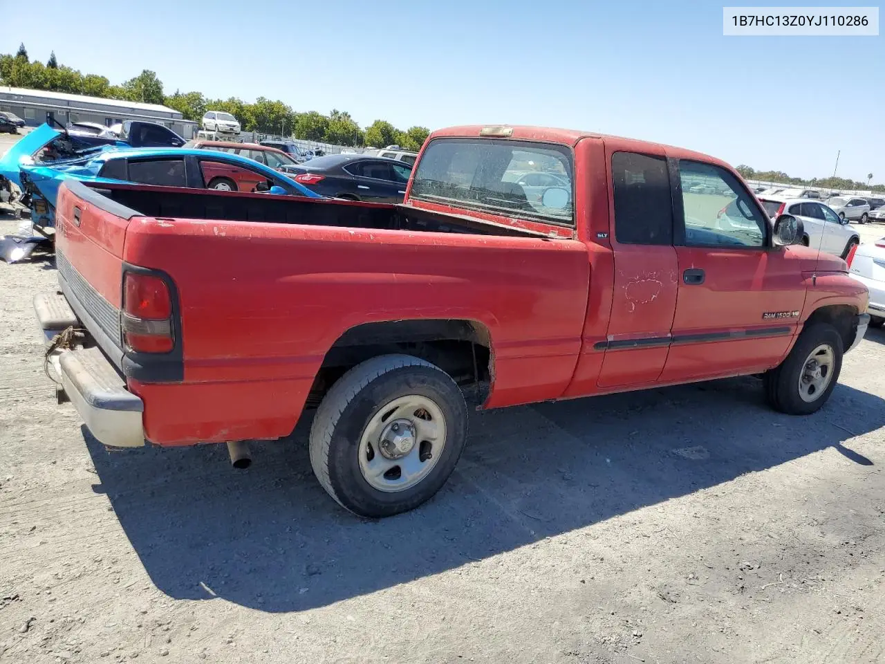 2000 Dodge Ram 1500 VIN: 1B7HC13Z0YJ110286 Lot: 65782315