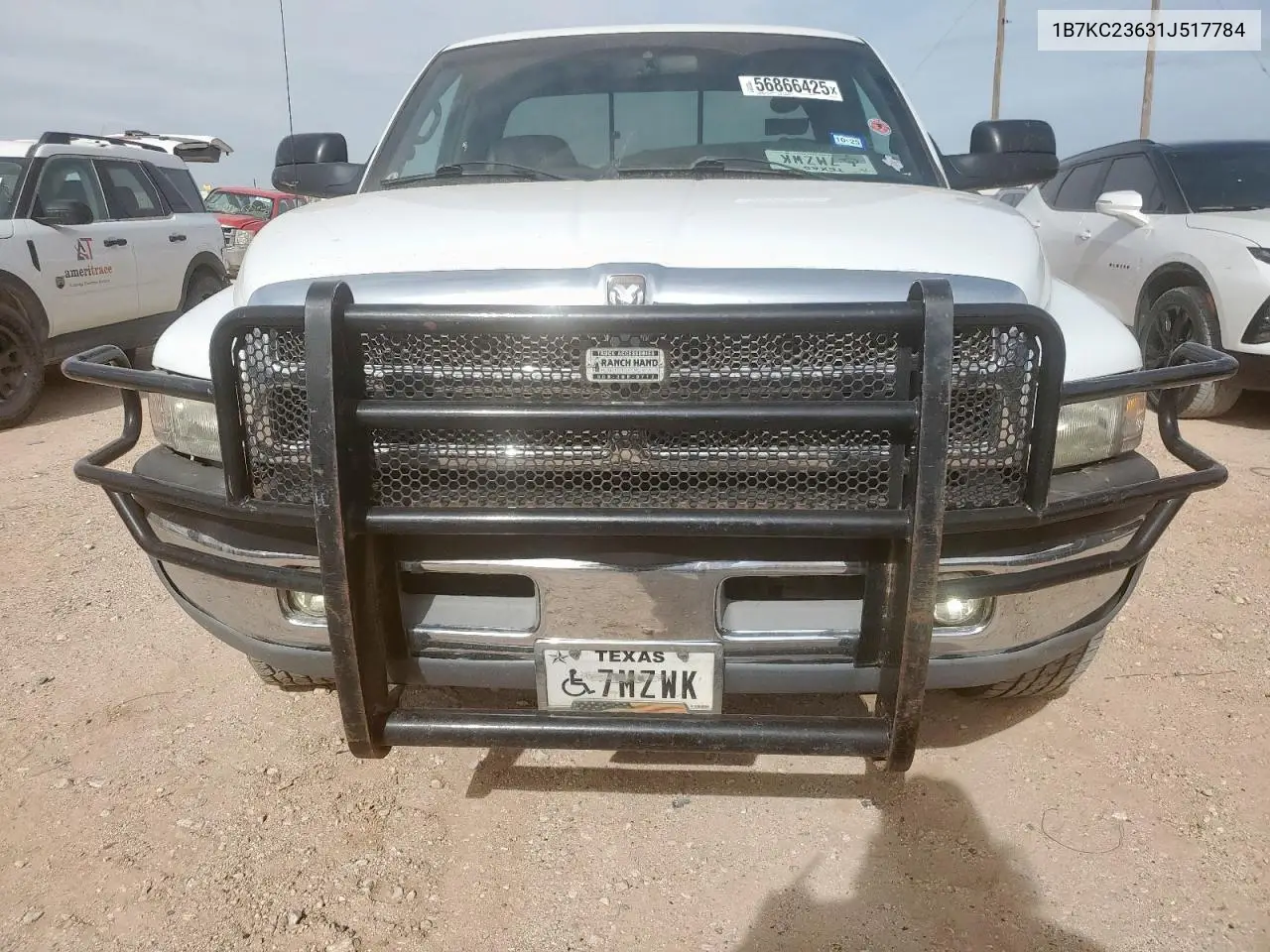 2001 Dodge Ram 2500 VIN: 1B7KC23631J517784 Lot: 56866425