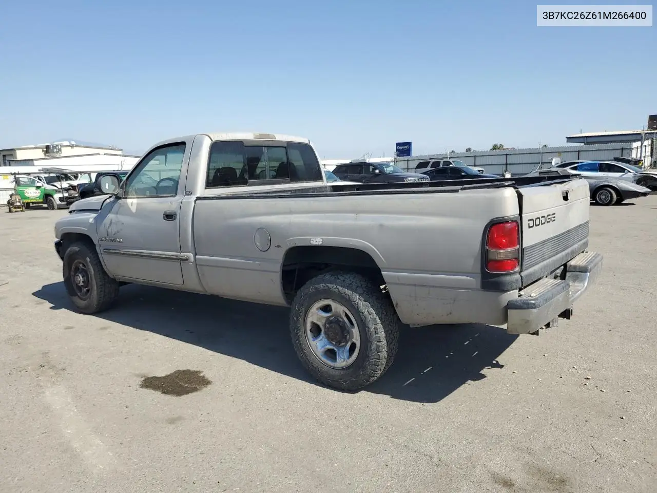 2001 Dodge Ram 2500 VIN: 3B7KC26Z61M266400 Lot: 62605135