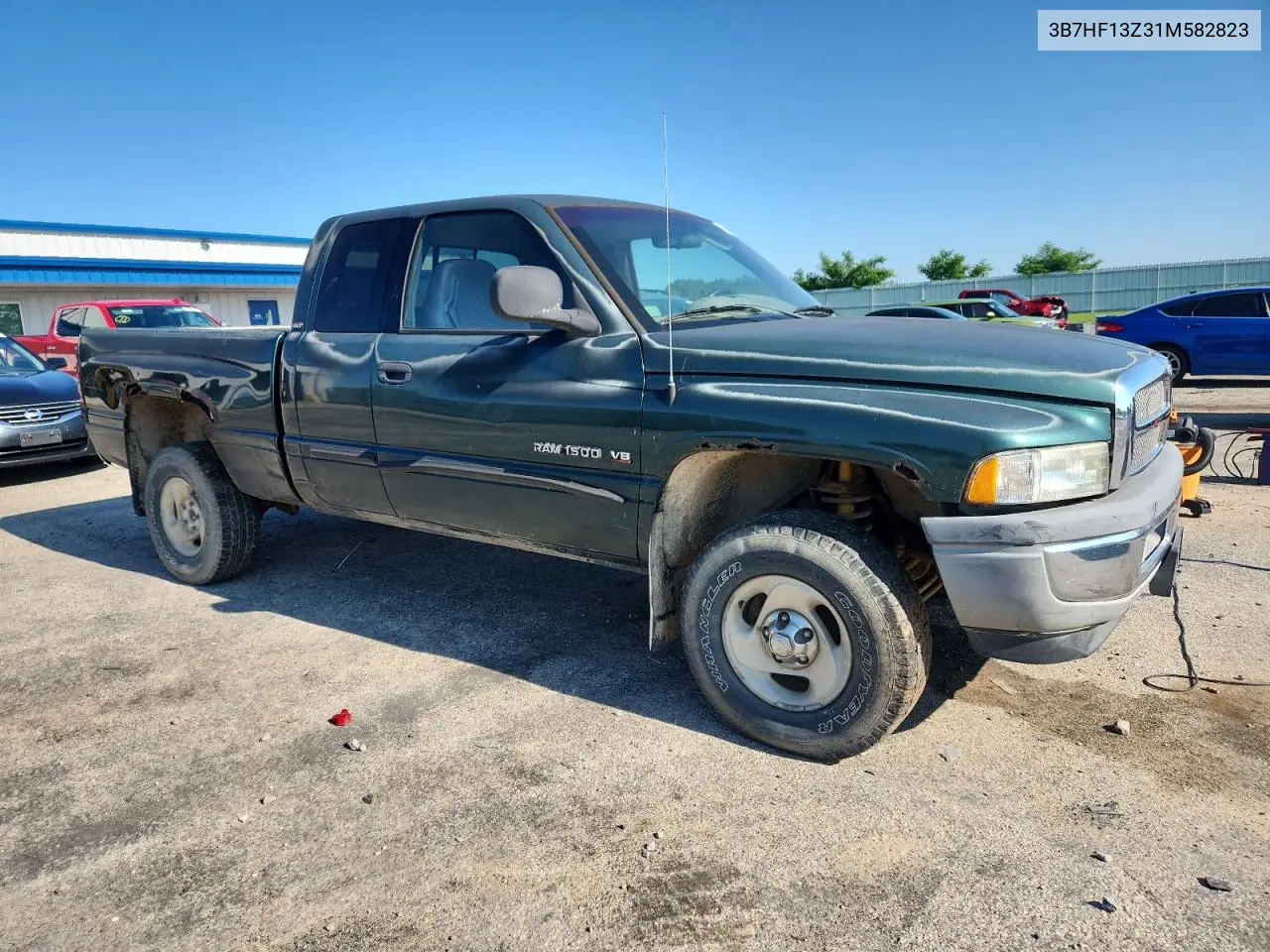 2001 Dodge Ram 1500 VIN: 3B7HF13Z31M582823 Lot: 62861405