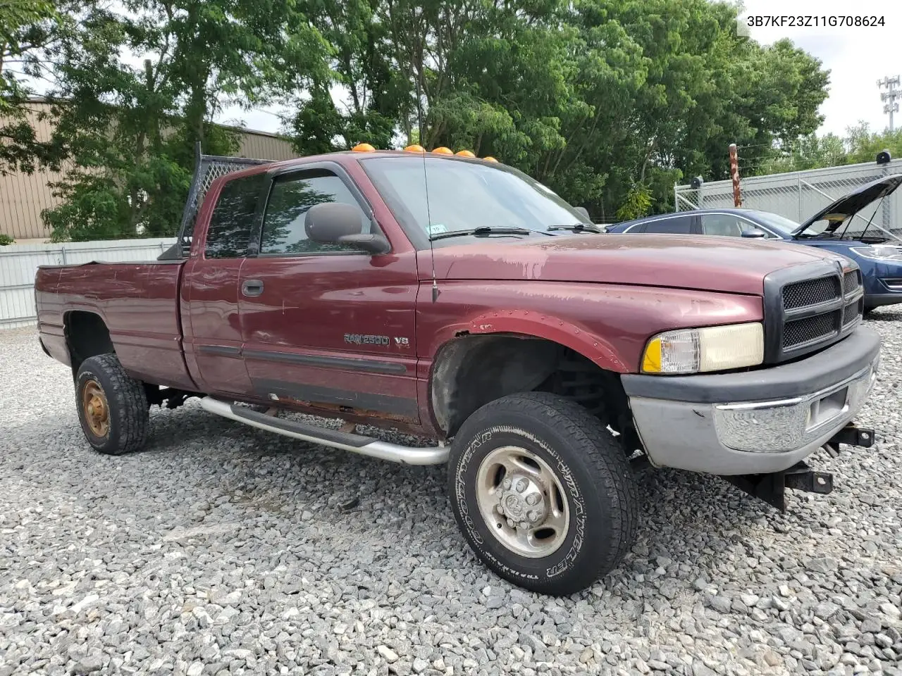 2001 Dodge Ram 2500 VIN: 3B7KF23Z11G708624 Lot: 62945345