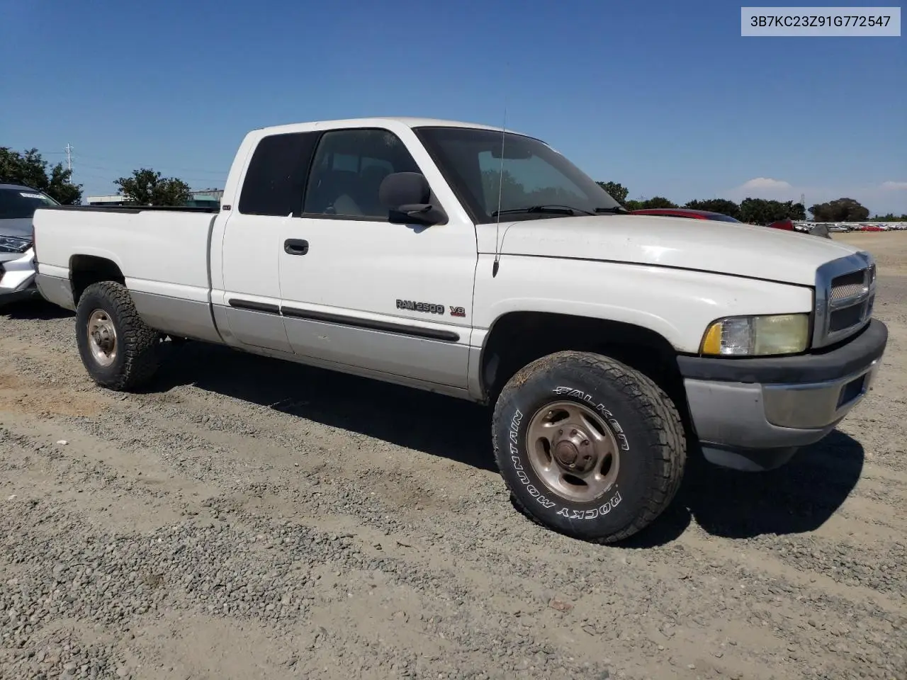 2001 Dodge Ram 2500 VIN: 3B7KC23Z91G772547 Lot: 63025915