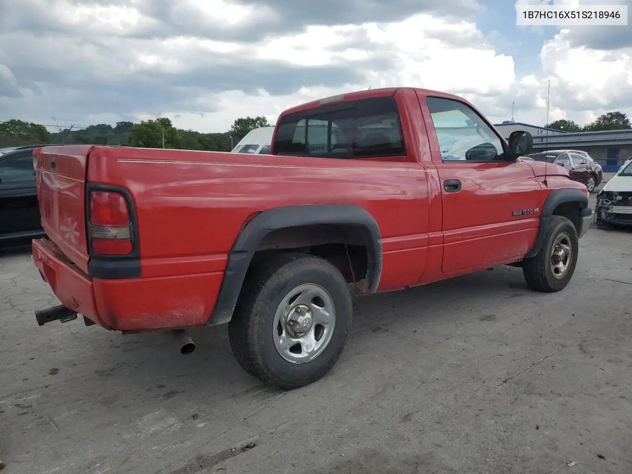 2001 Dodge Ram 1500 VIN: 1B7HC16X51S218946 Lot: 65726535
