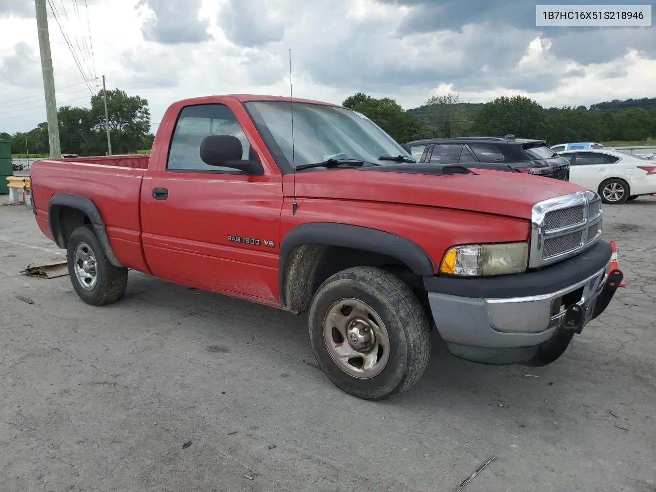 2001 Dodge Ram 1500 VIN: 1B7HC16X51S218946 Lot: 65726535