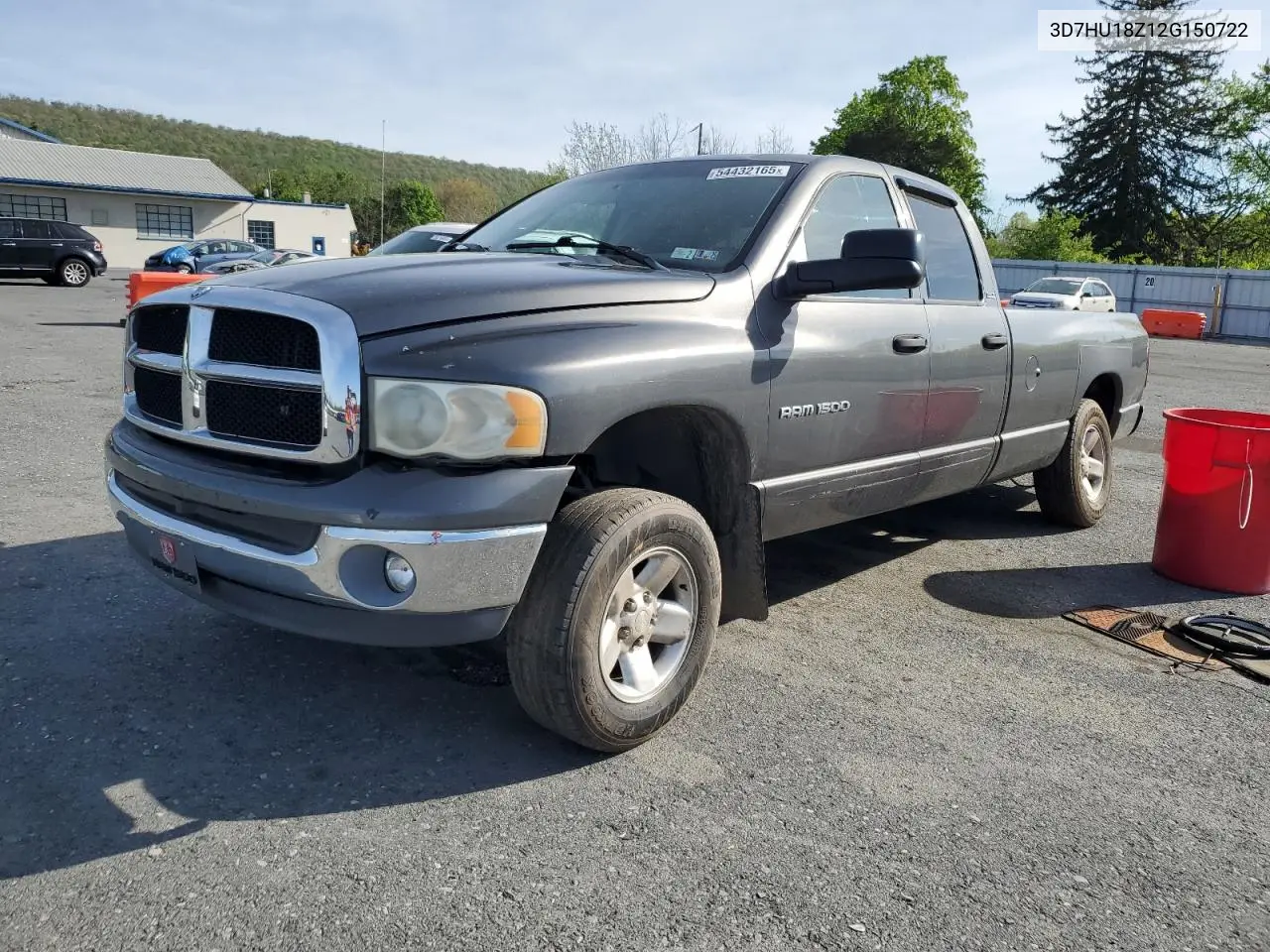 2002 Dodge Ram 1500 VIN: 3D7HU18Z12G150722 Lot: 54432165