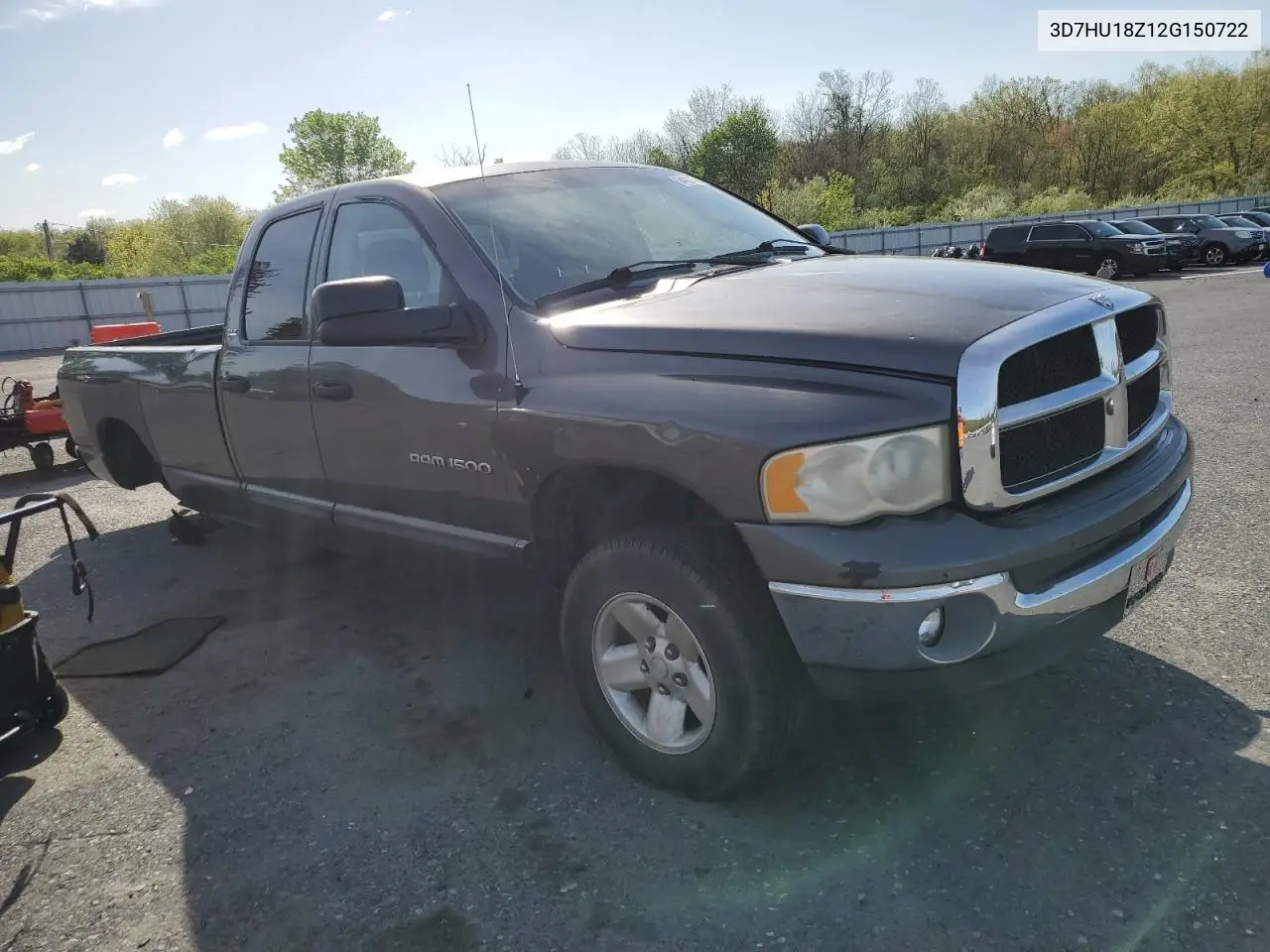 2002 Dodge Ram 1500 VIN: 3D7HU18Z12G150722 Lot: 54432165