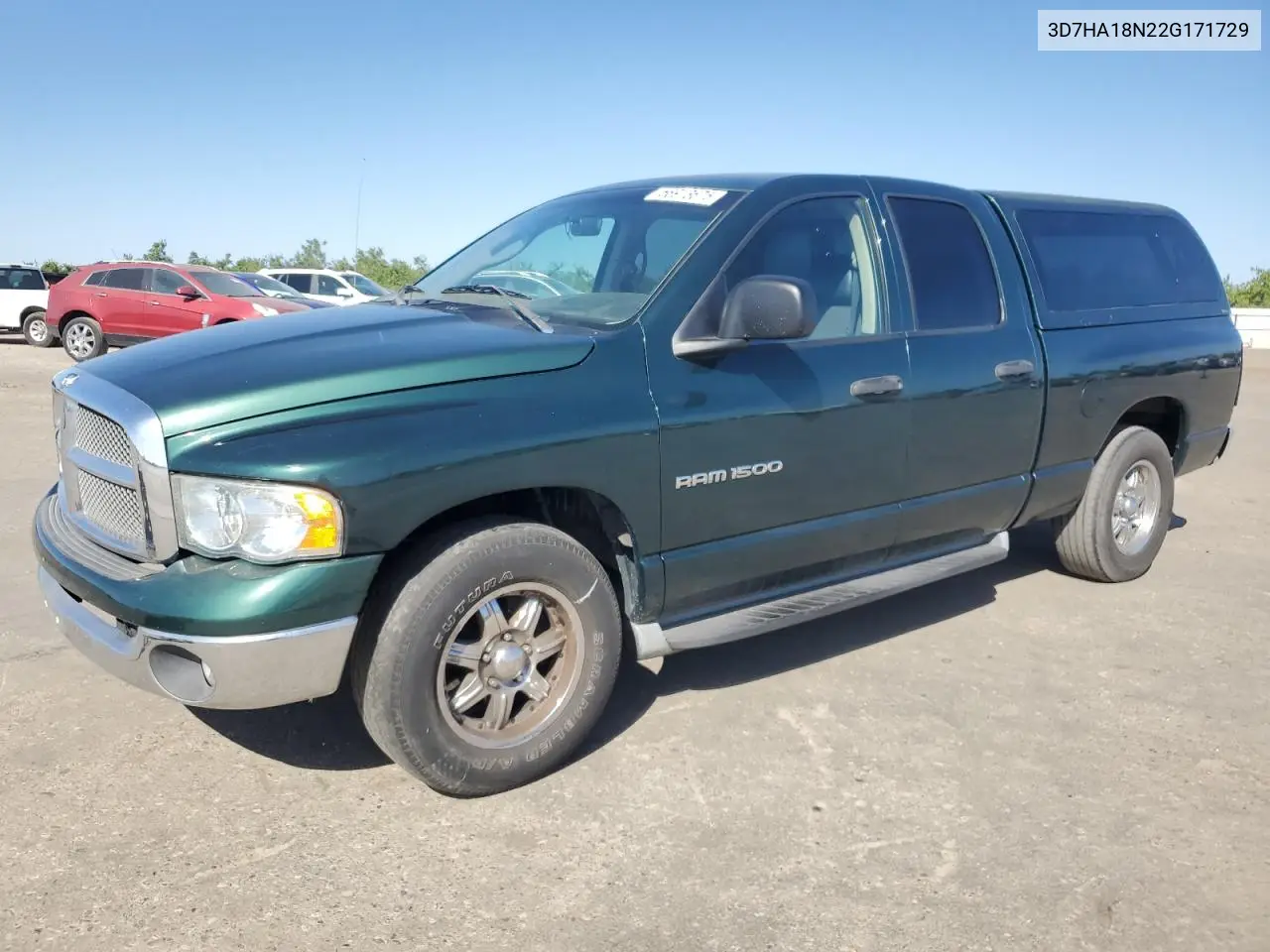 2002 Dodge Ram 1500 VIN: 3D7HA18N22G171729 Lot: 56913675