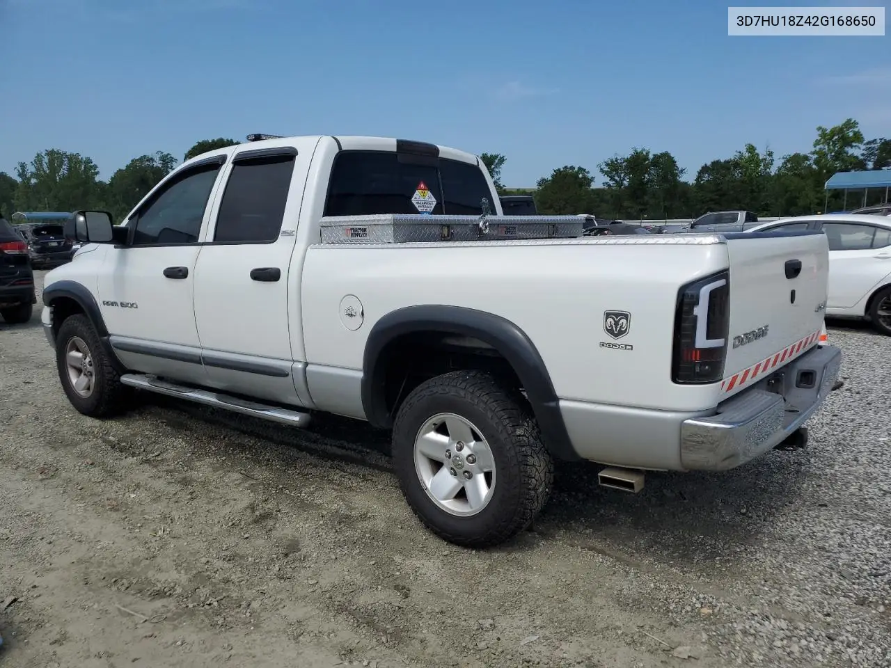 2002 Dodge Ram 1500 VIN: 3D7HU18Z42G168650 Lot: 62823995