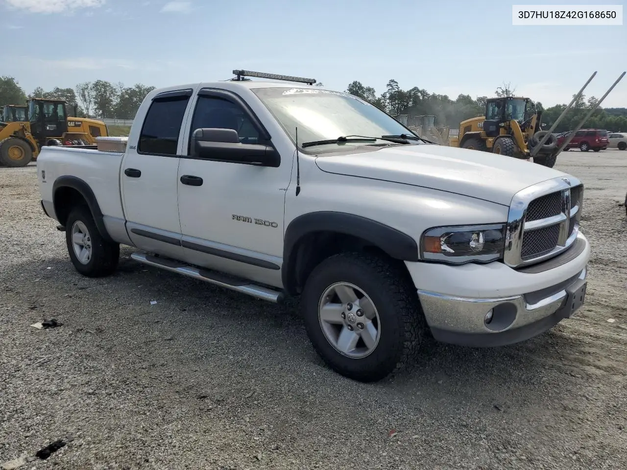2002 Dodge Ram 1500 VIN: 3D7HU18Z42G168650 Lot: 62823995