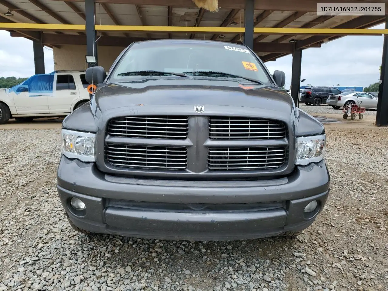 2002 Dodge Ram 1500 VIN: 1D7HA16N32J204755 Lot: 62875035