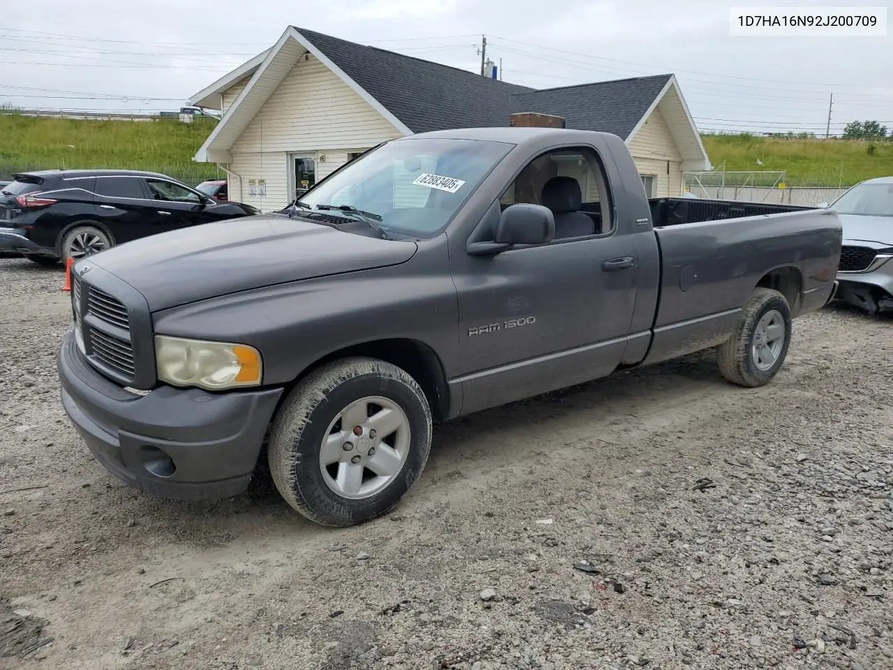 2002 Dodge Ram 1500 VIN: 1D7HA16N92J200709 Lot: 62883405