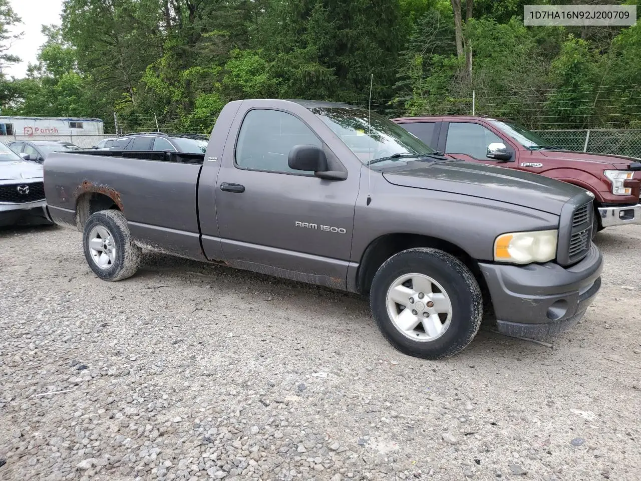 2002 Dodge Ram 1500 VIN: 1D7HA16N92J200709 Lot: 62883405