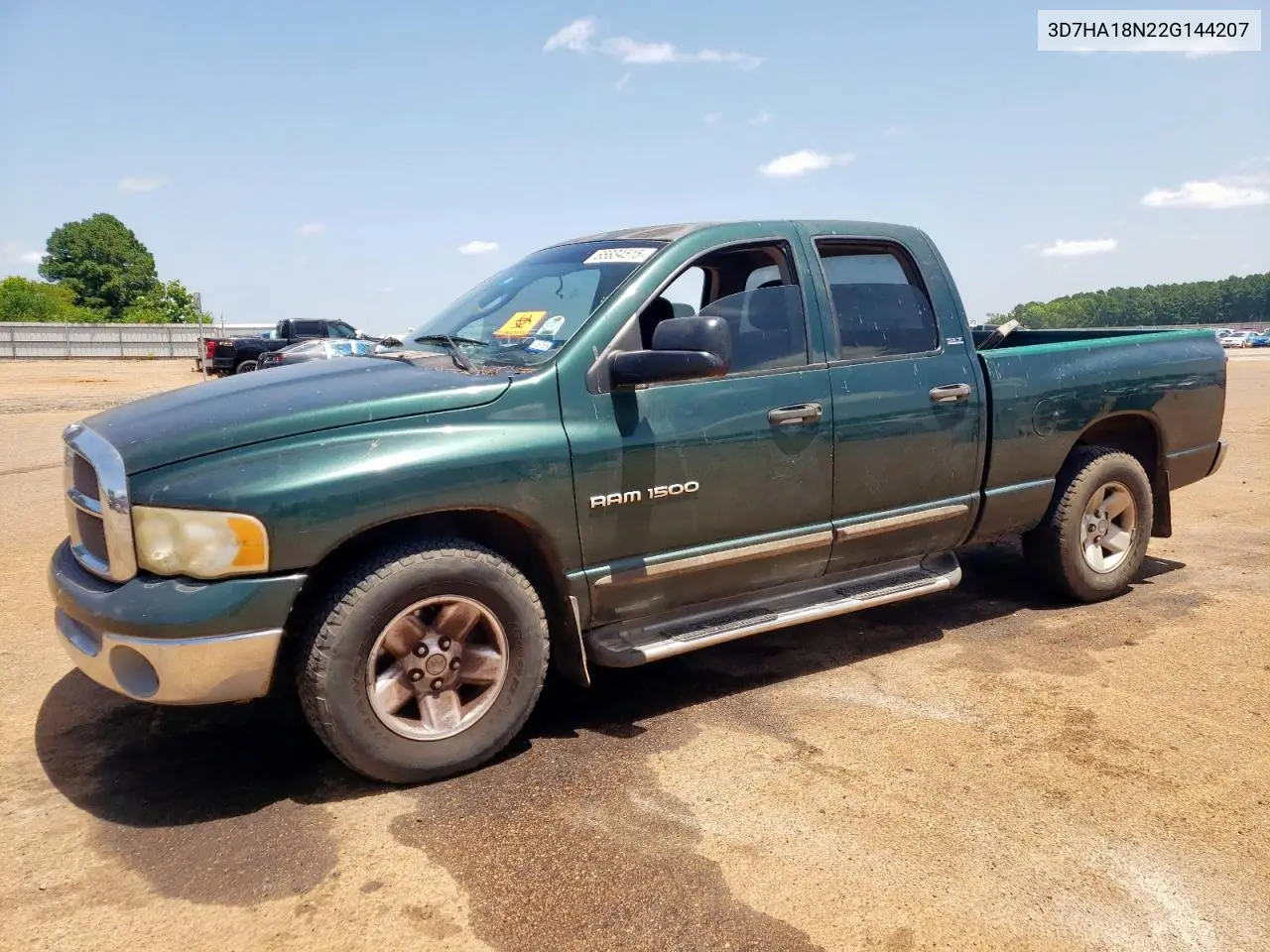 2002 Dodge Ram 1500 VIN: 3D7HA18N22G144207 Lot: 65834515